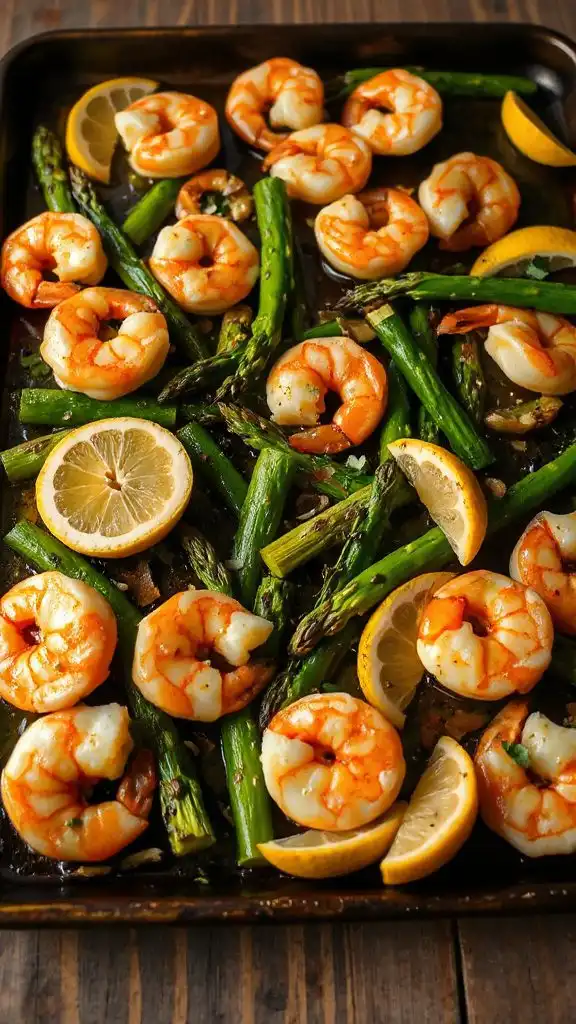 lemon garlic shrimp dish