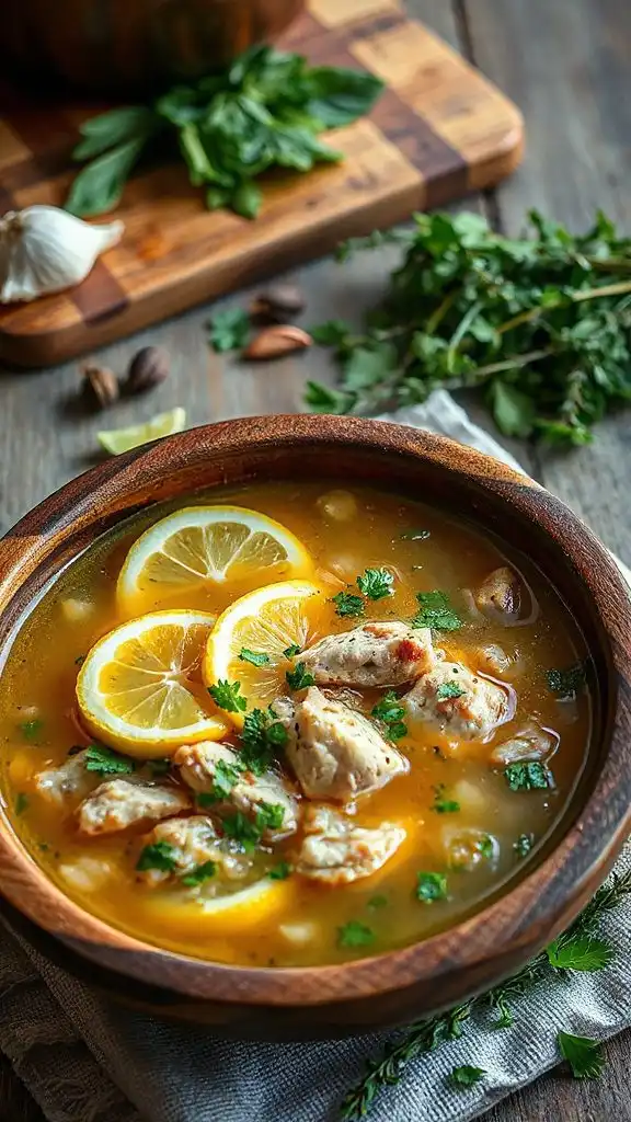 lemon herb chicken soup lemon herb chicken soup