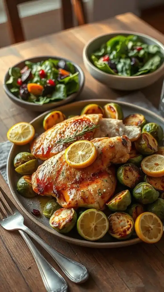 lemon herb grilled chicken dinner
