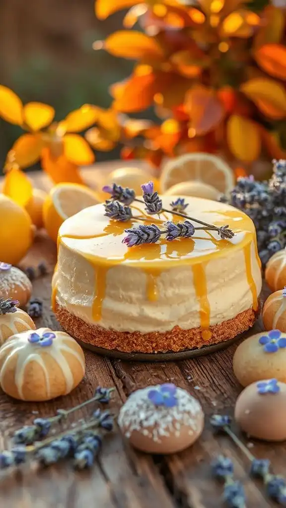 lemon lavender cheesecake delight