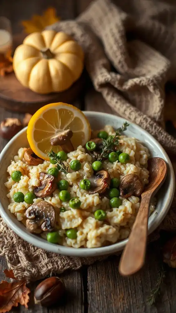 lemon mushroom risotto recipe