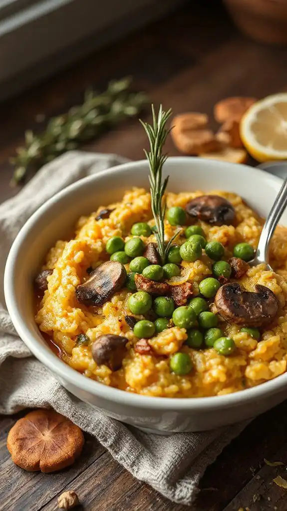 lemon mushroom risotto recipe
