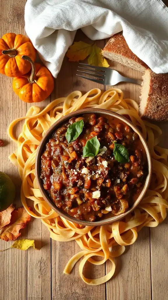 lentil bolognese pasta recipe