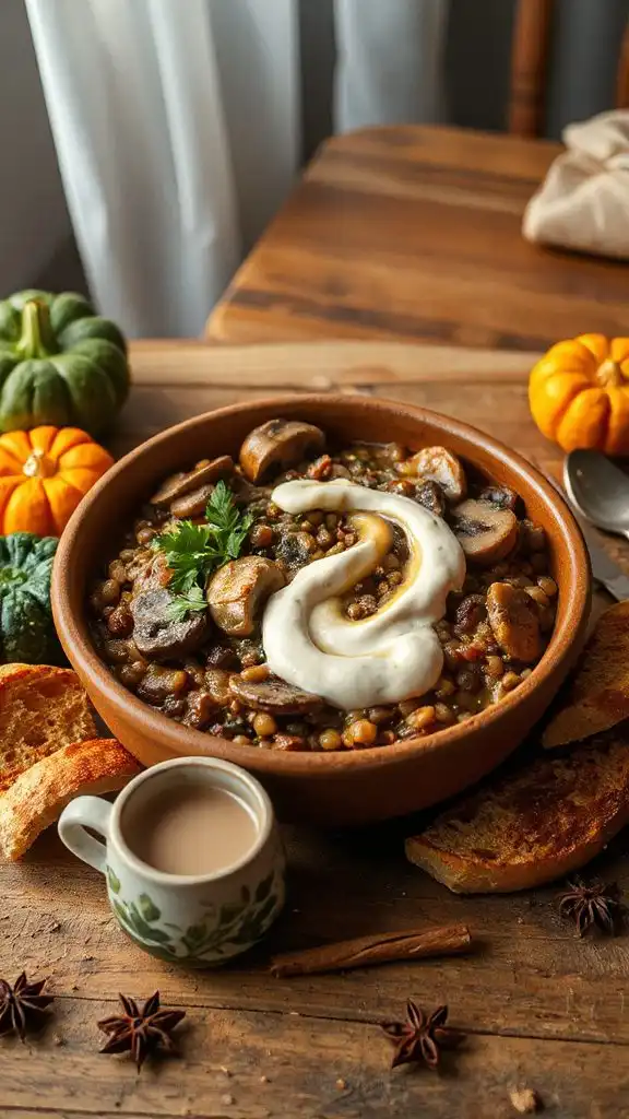 lentil mushroom stroganoff recipe
