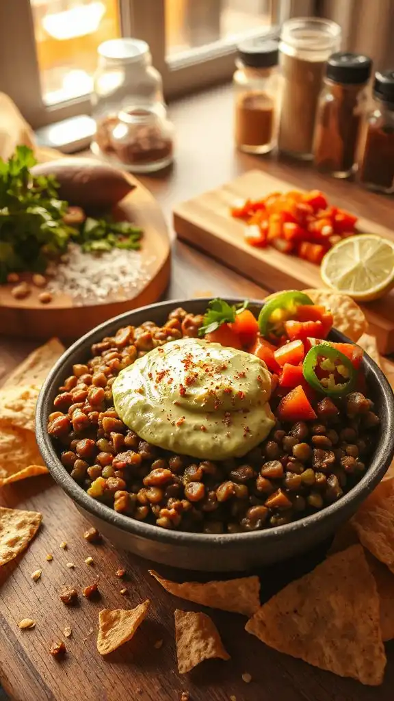 lentil taco bowl recipe