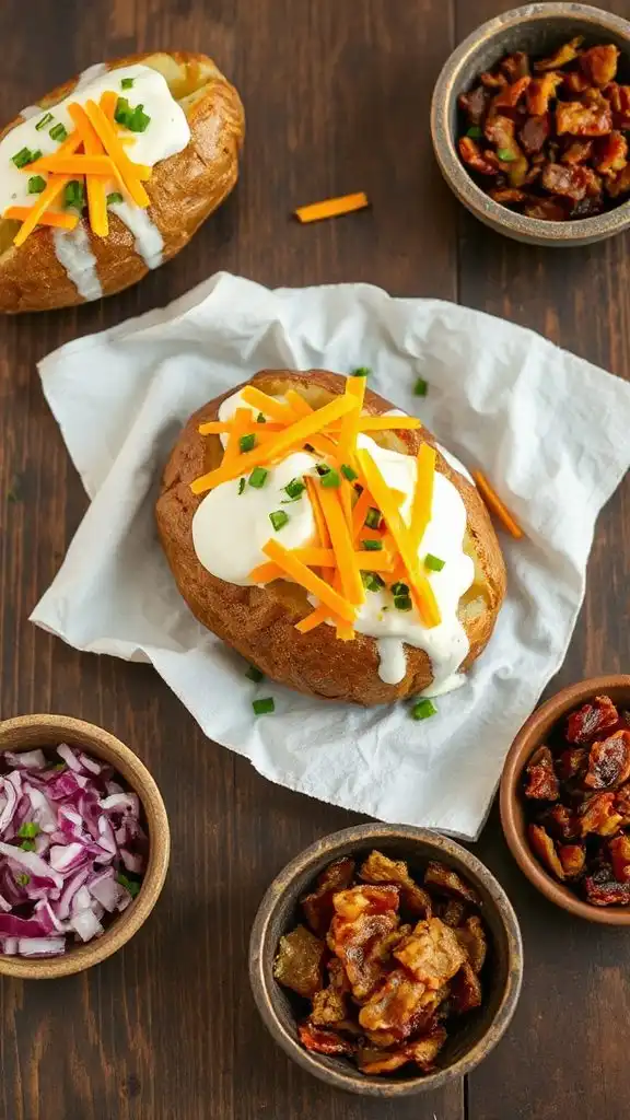 loaded baked potato toppings