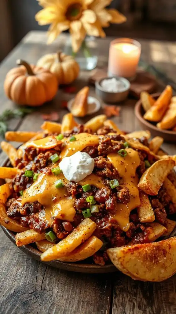 loaded chili cheese fries