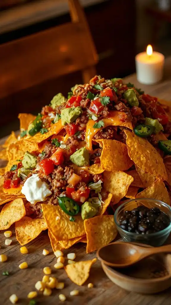 loaded nachos with toppings loaded nachos with toppings