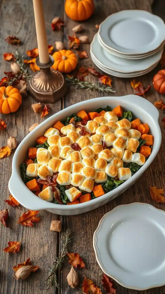 loaded sweet potato casserole
