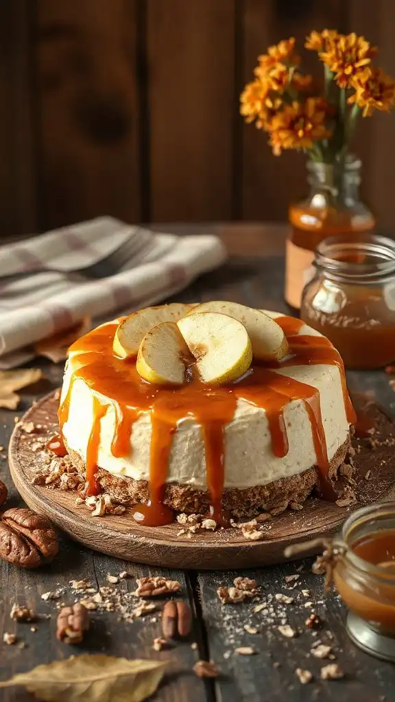 low sugar caramel cheesecake