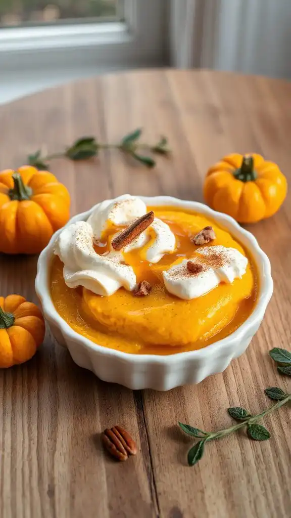 luscious creamy pumpkin pudding