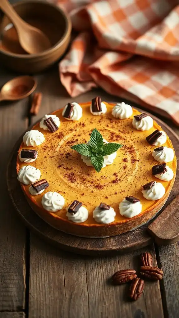 luscious pumpkin mousse pie