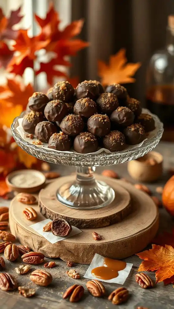 luxurious bourbon pecan truffles