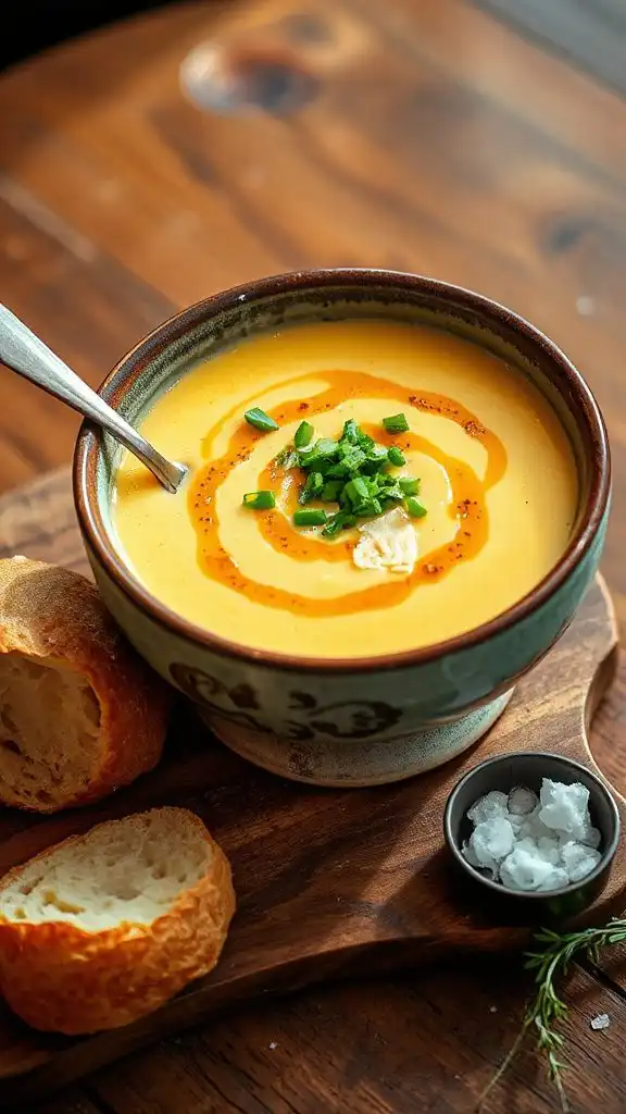 luxurious cheddar potato soup