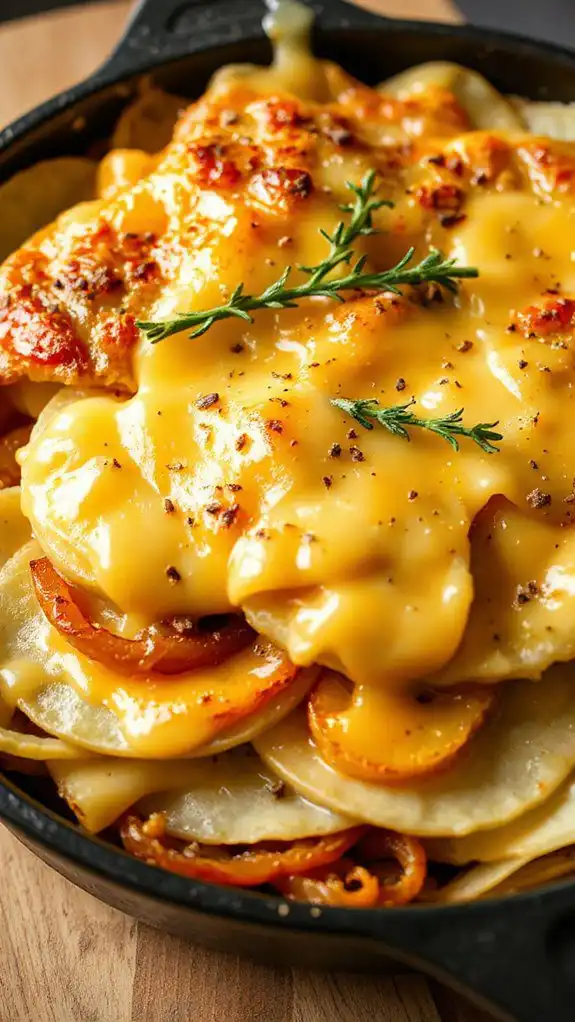 luxurious cheesy potato dish