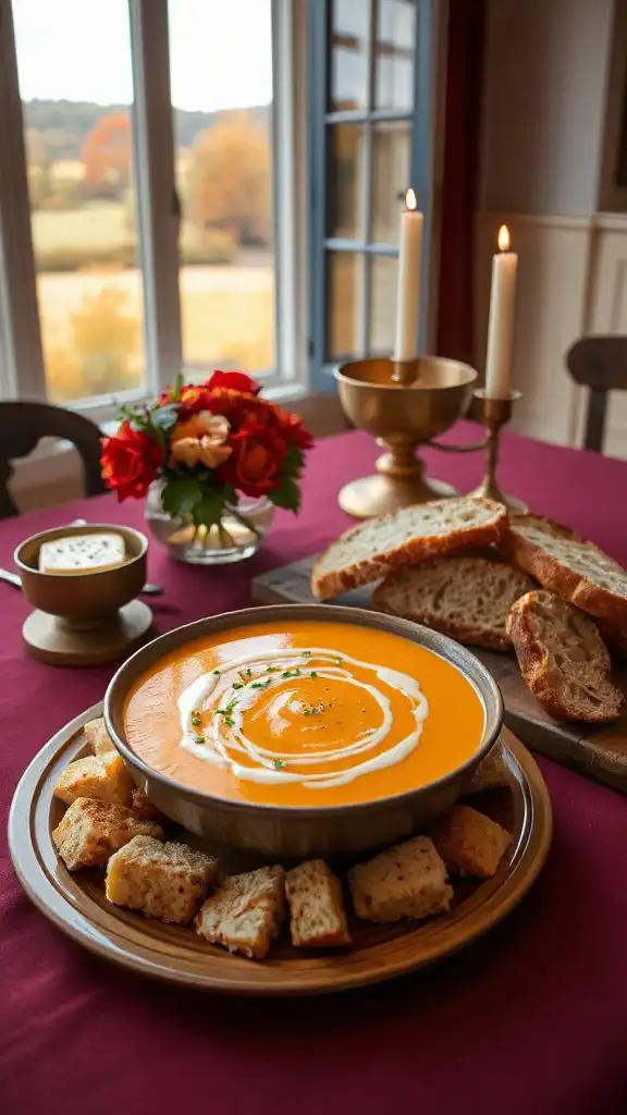 luxurious creamy lobster bisque