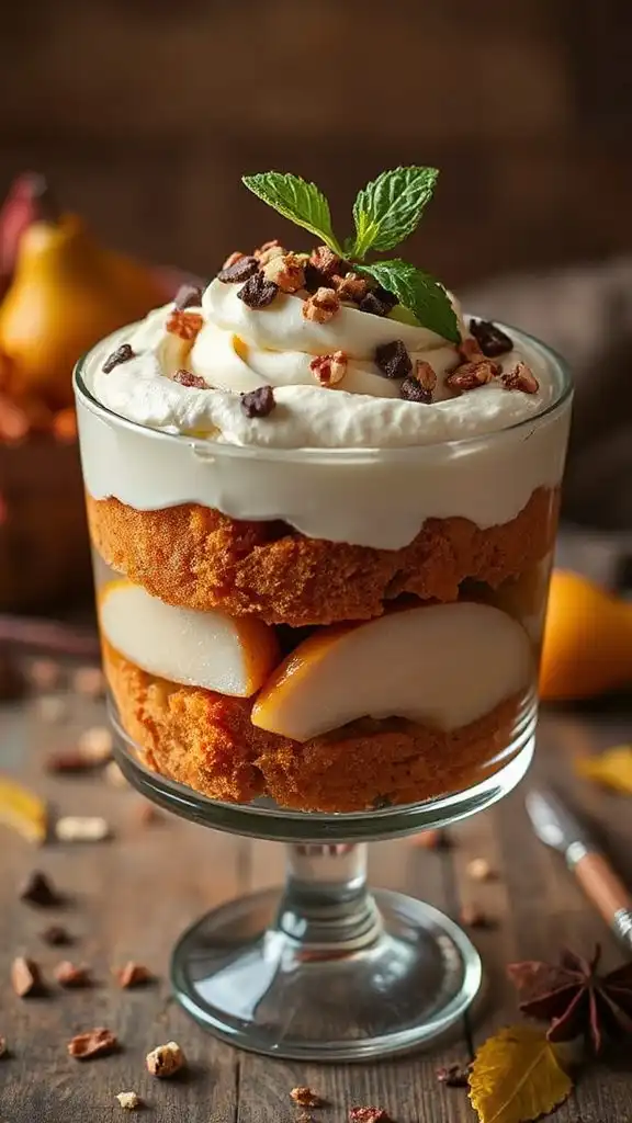 luxurious fall dessert trifle