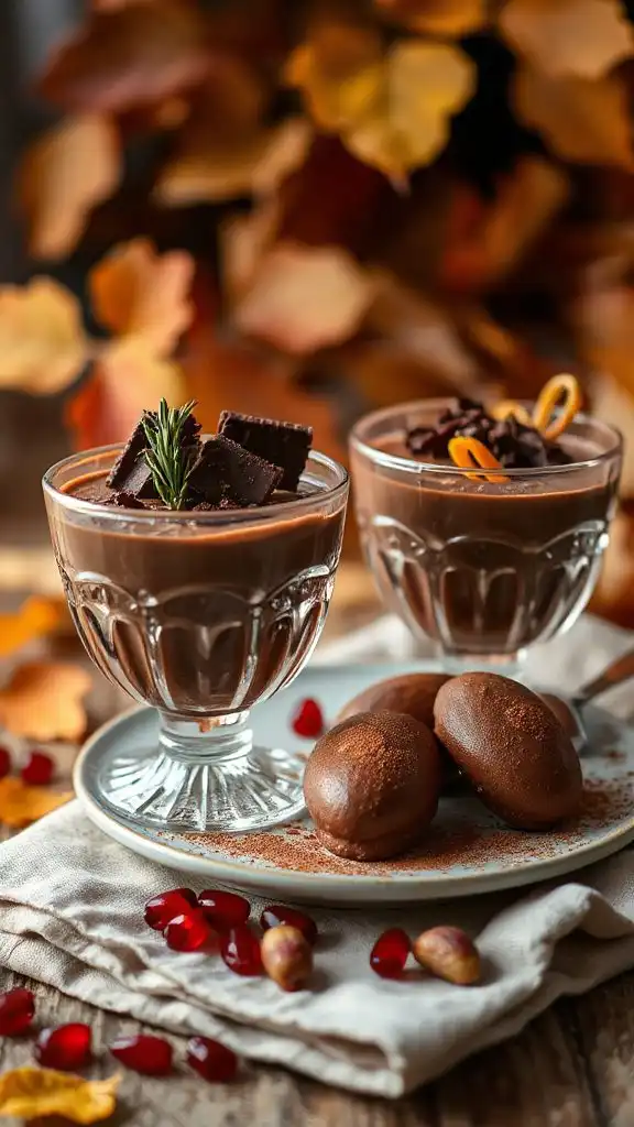 luxurious hazelnut chocolate mousse