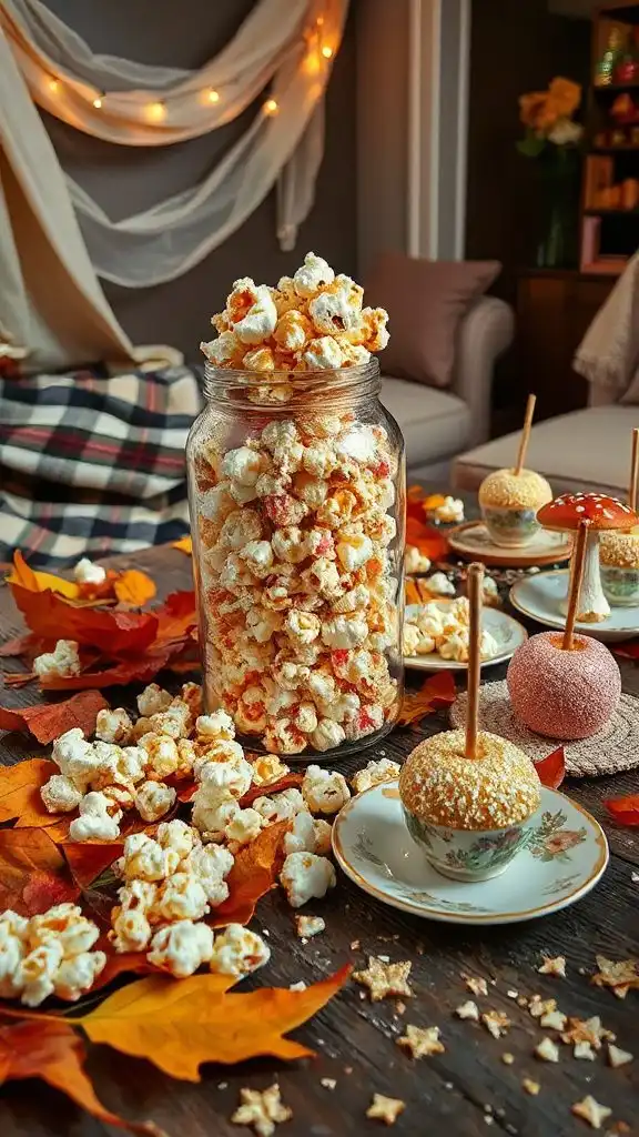 magical colorful popcorn treat