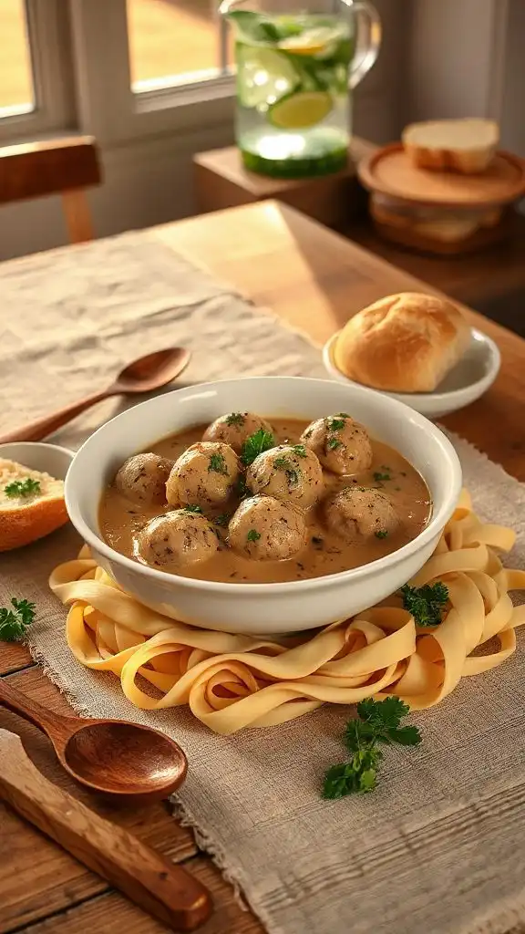 make ahead meatball stroganoff recipe