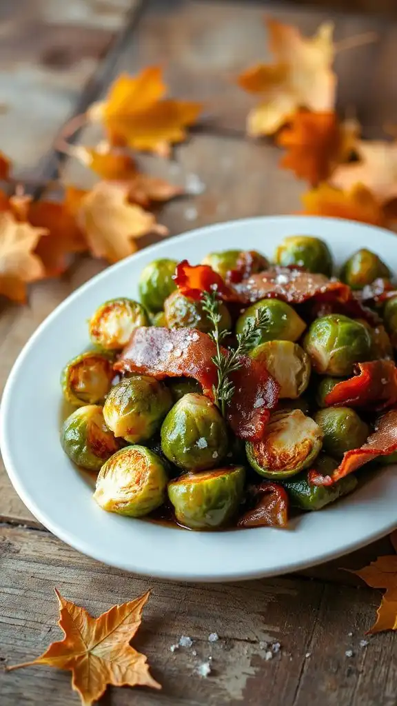 maple bacon brussels sprouts delight