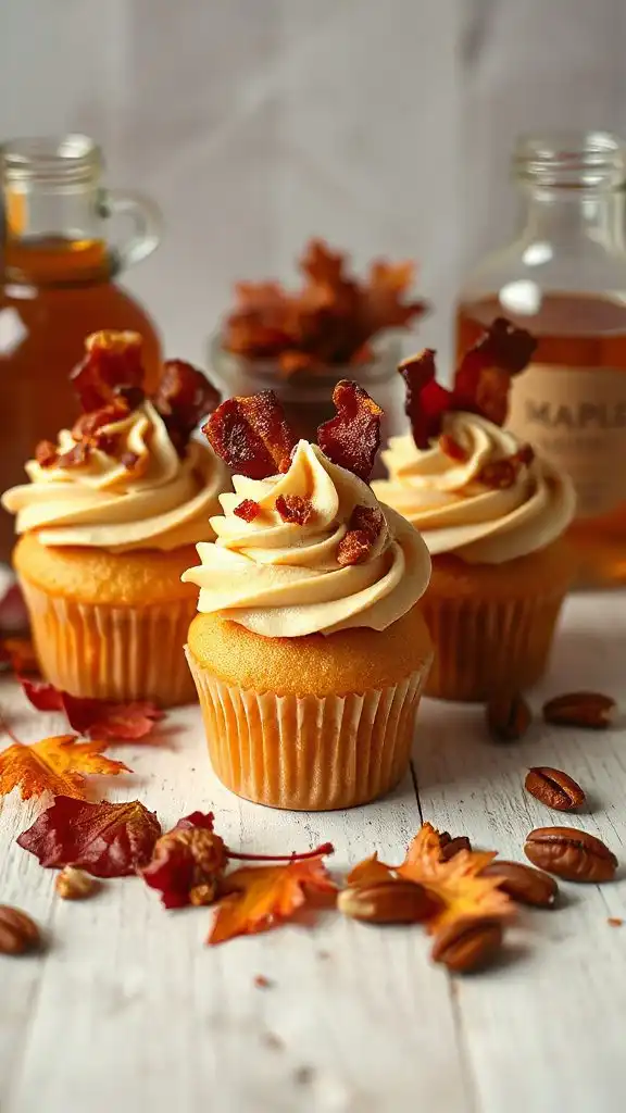 maple bacon cupcakes delight