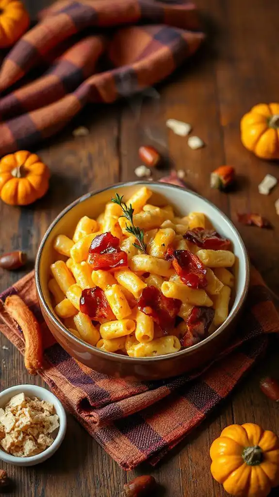 maple bacon mac and cheese