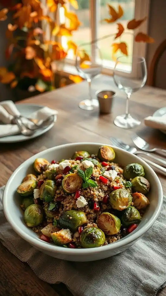 maple balsamic brussels sprouts salad