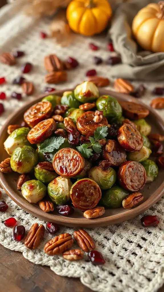 maple balsamic brussels sprouts