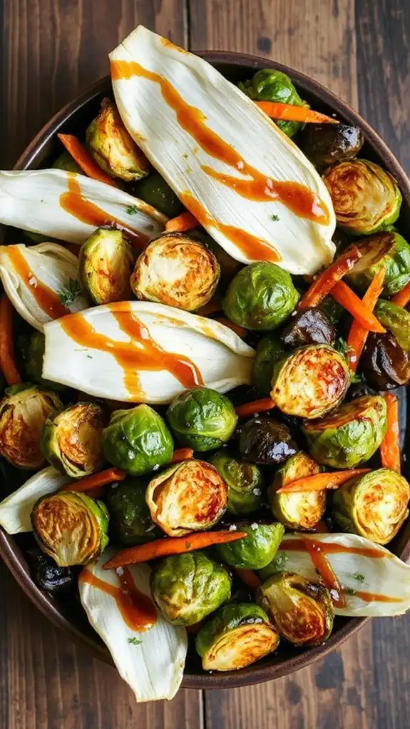 maple balsamic glazed vegetables recipe