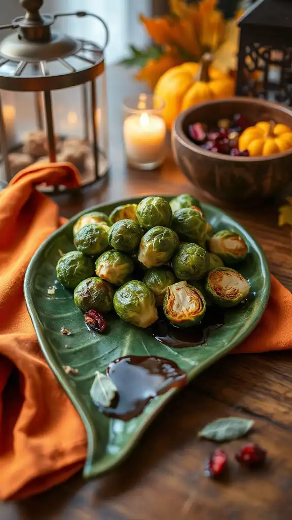 maple balsamic roasted brussels sprouts