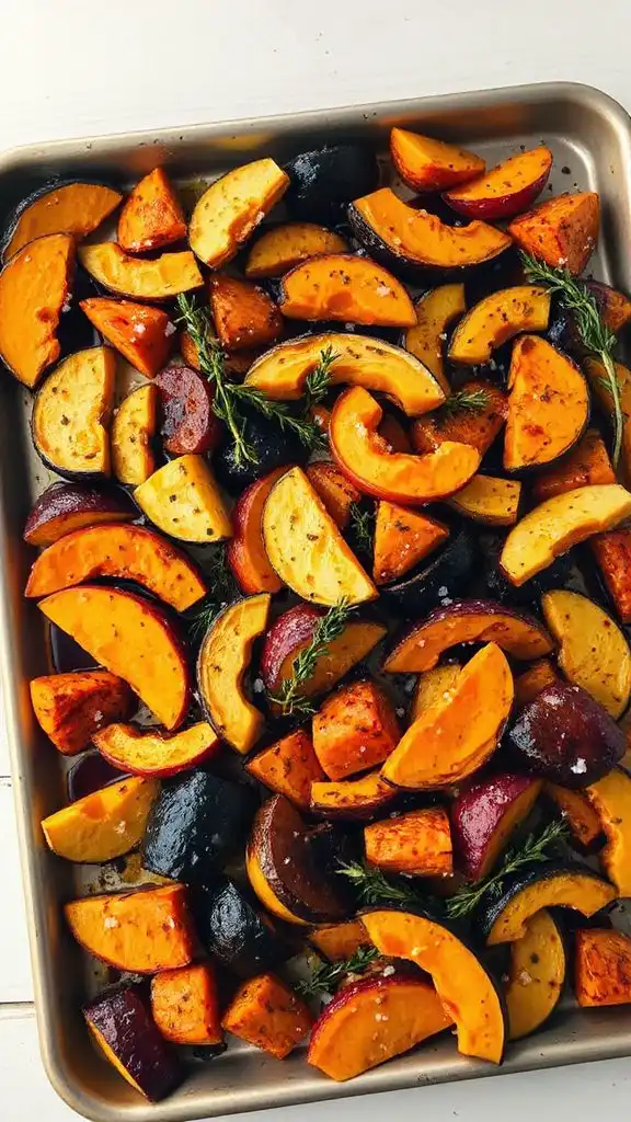 maple balsamic roasted vegetables