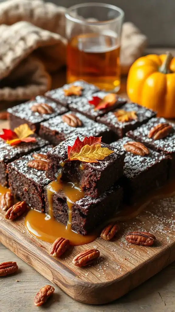 maple bourbon brownie delight