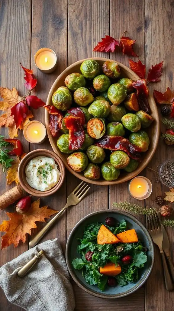 maple brussels sprouts bacon dish