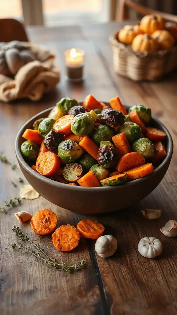 maple brussels sprouts carrots roasted