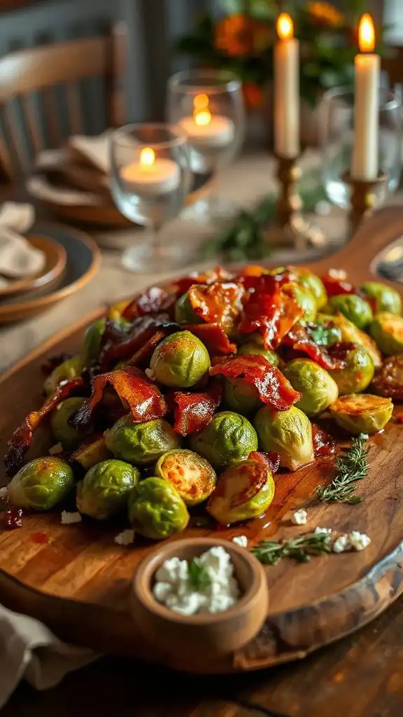 maple brussels sprouts with bacon