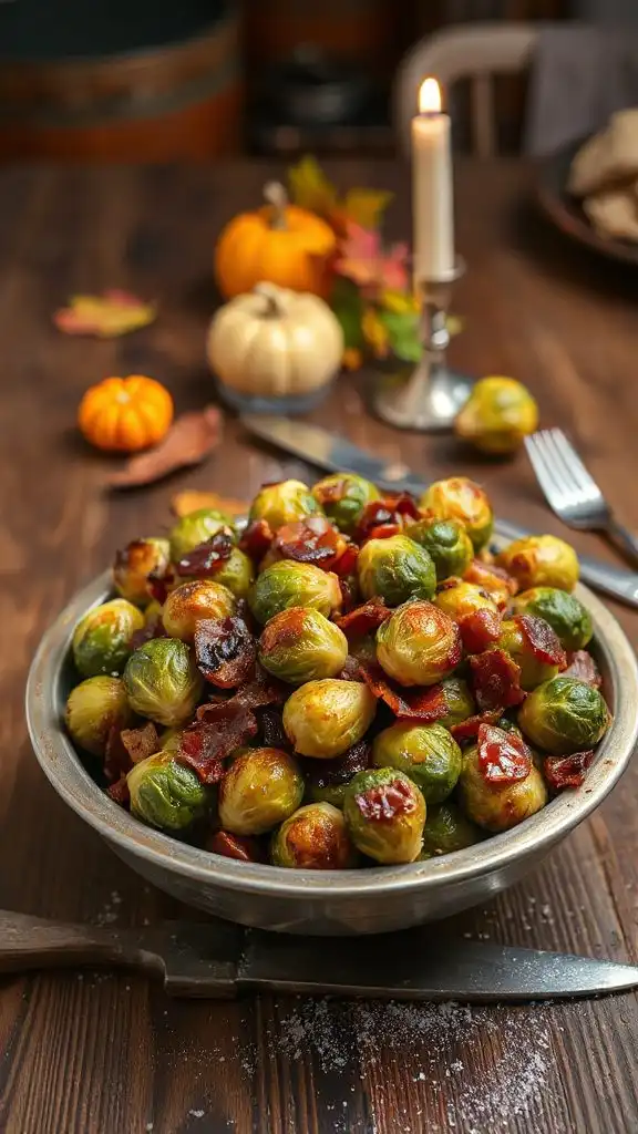 maple brussels sprouts with bacon