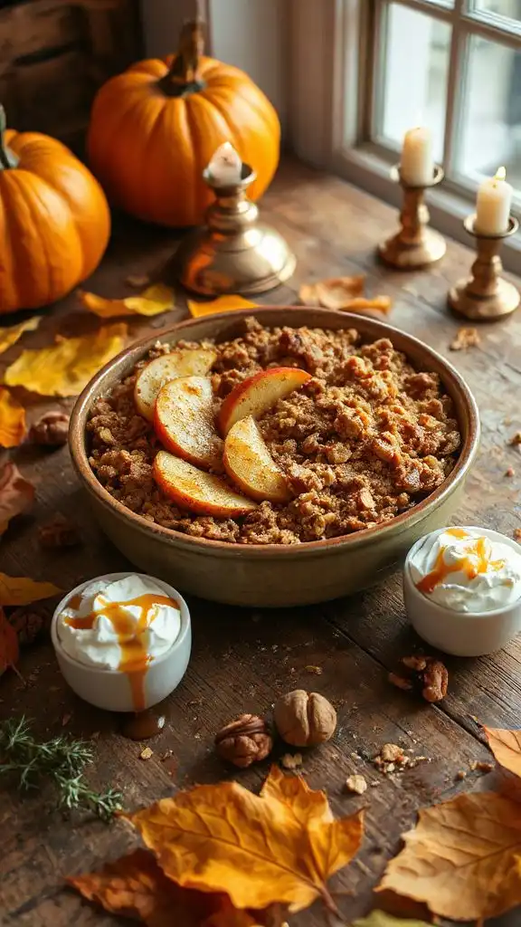 maple caramel apple crisp