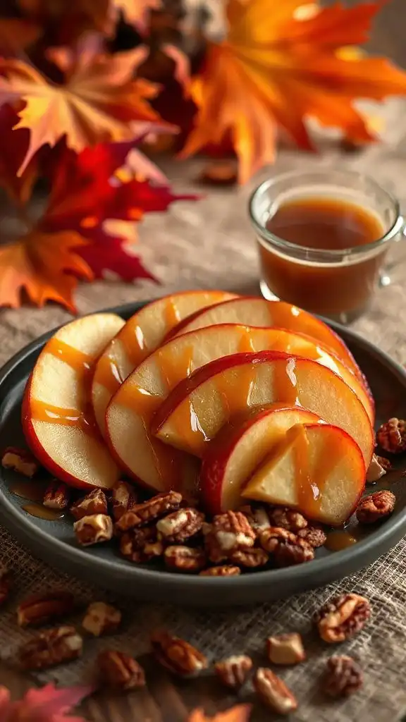 maple caramel apple slices