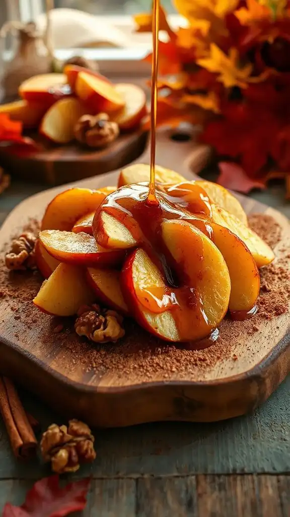 maple cinnamon baked apples