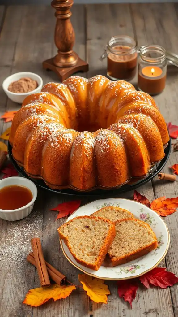 maple cinnamon bundt cake