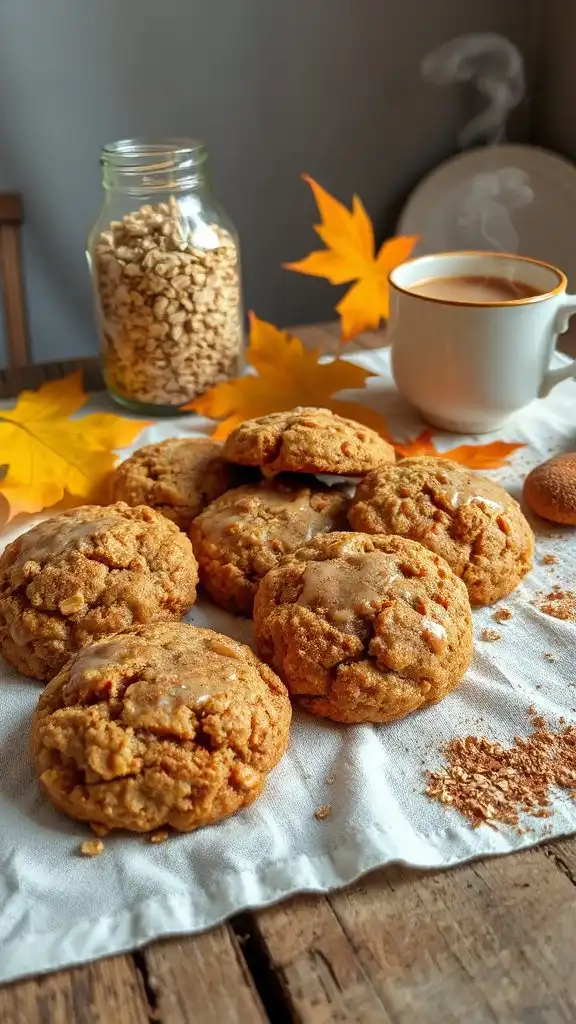 maple cinnamon oatmeal cookies
