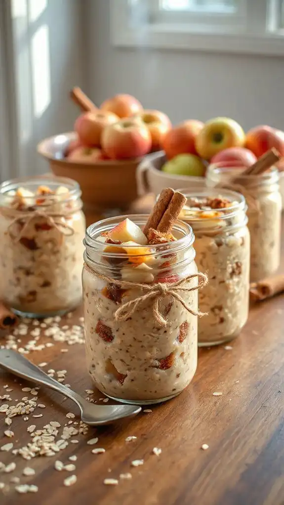 maple cinnamon overnight oats