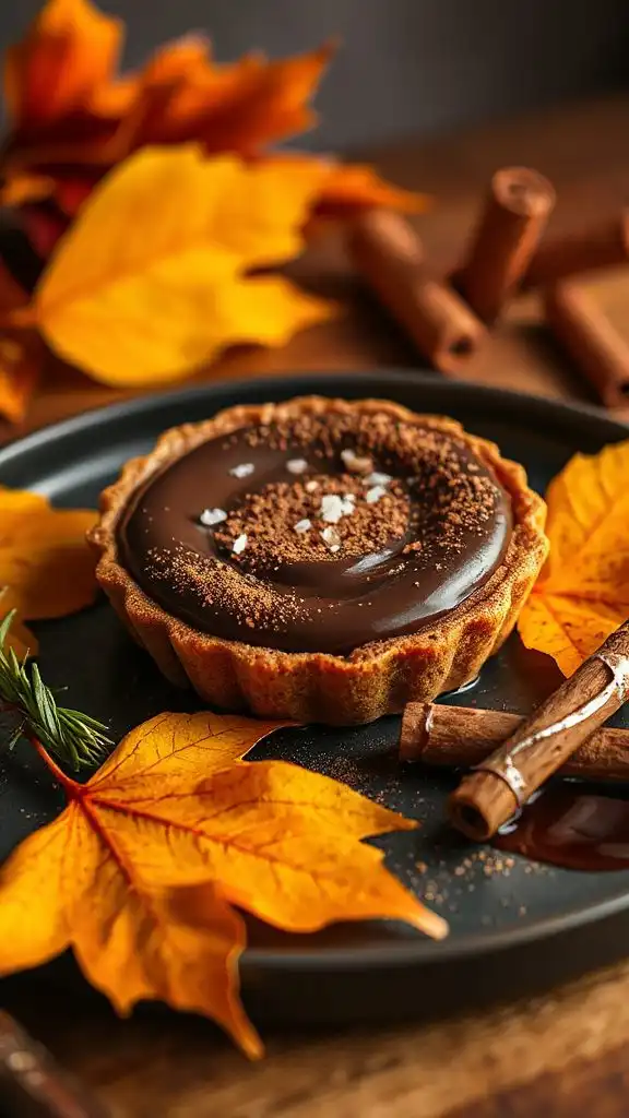 maple dark chocolate dessert