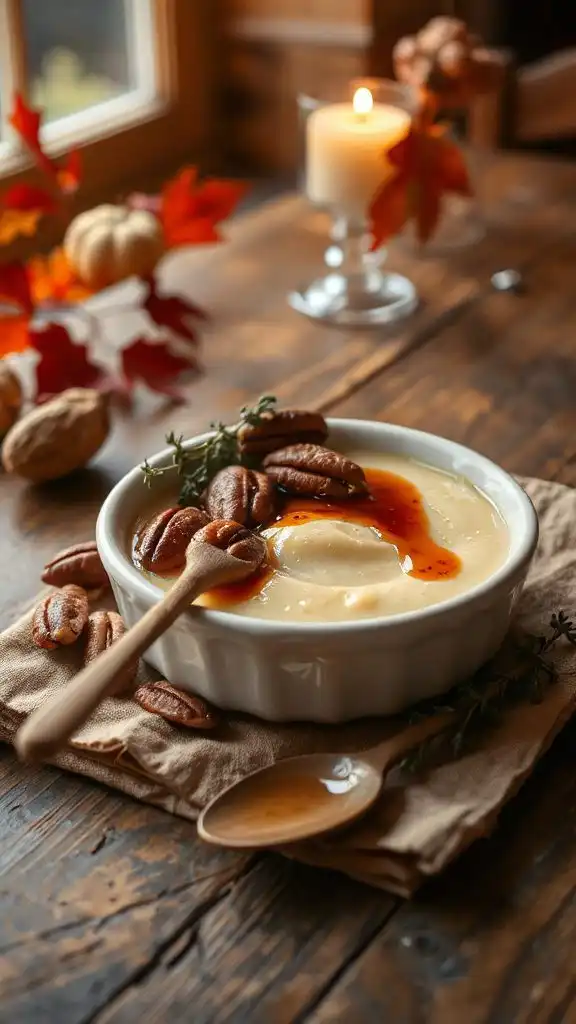 maple dessert with custard maple dessert with custard
