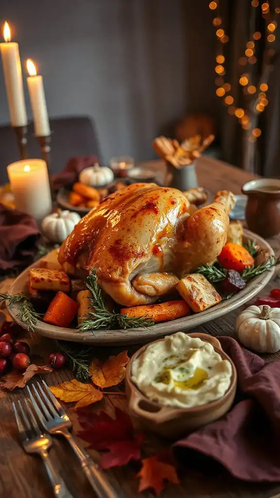 maple dijon glazed roasted chicken