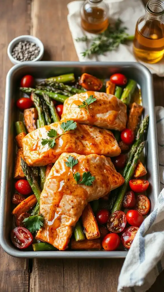 maple dijon glazed salmon dish