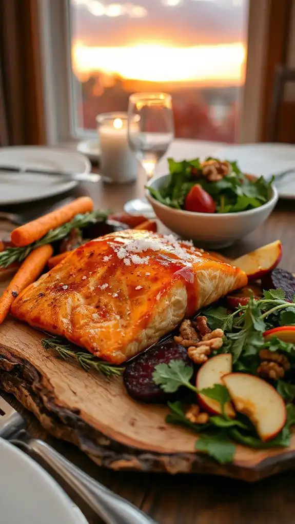 maple dijon glazed salmon