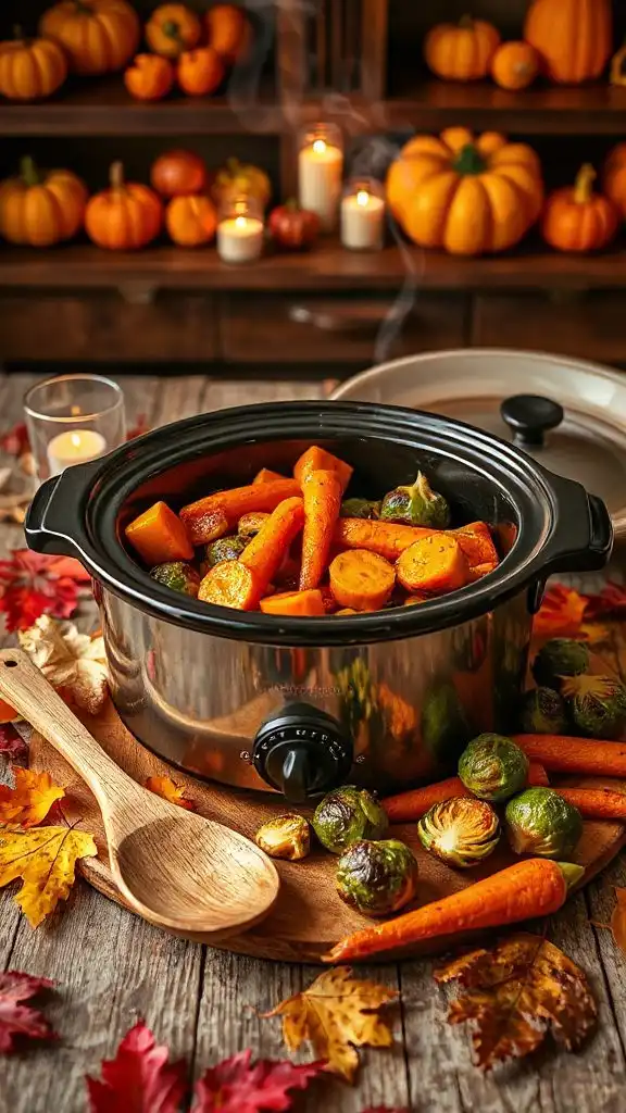 maple dijon glazed vegetables