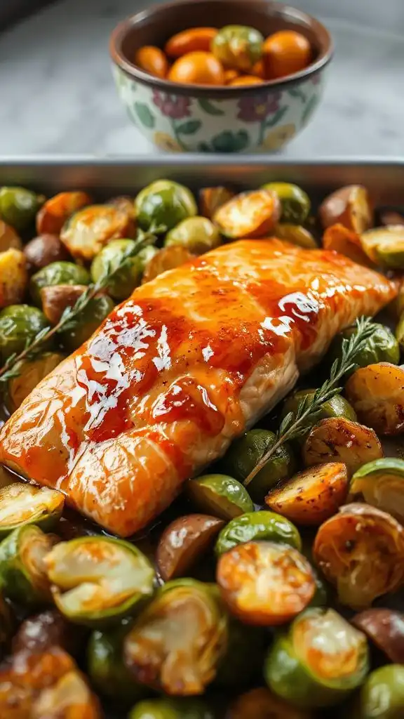 maple dijon salmon dinner
